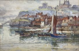 John Wynne Williams (British fl.1900-1920): Boats at Tate Hill Pier Whitby