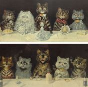Louis Wain (British 1860-1939): 'Mellin's Food Biscuits' and 'Capstan Navy Cut Cigarettes'