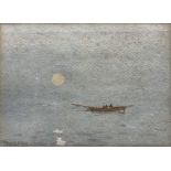 Ernest Dade (Staithes Group 1868-1934): Rowing in Open Water at Dawn