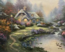 Thomas Kinkade (American 1958-2012): 'Everett's Cottage'