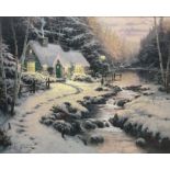 Thomas Kinkade (American 1958-2012): 'Evening Glow'