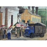 Malcolm David Thackwray (British 1943-2015): 'Woking Gas Works Strike 1959'