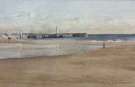 Stephen Broadbent (British Contemporary): 'Low Tide Scarborough'