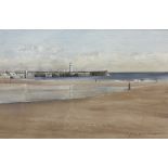 Stephen Broadbent (British Contemporary): 'Low Tide Scarborough'