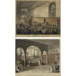 Charles Augustus Pugin (British 1762-1832) and Thomas Rowlandson (British 1757-1827): 'Guildhall' an