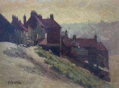 Frank Rousse (British fl.1897-1917): Henrietta Street Whitby