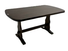 Solid oak dining table