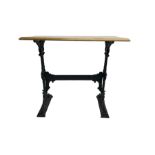 'Sheffield Bar Fitters' Caskell & Chambers Ltd. - walnut and cast iron table