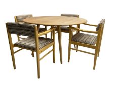 Ercol - elm and beech 'drop-leaf dining table'