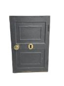 Black painted cast iron safe