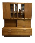 White & Newton - mid-20th century teak wall unit