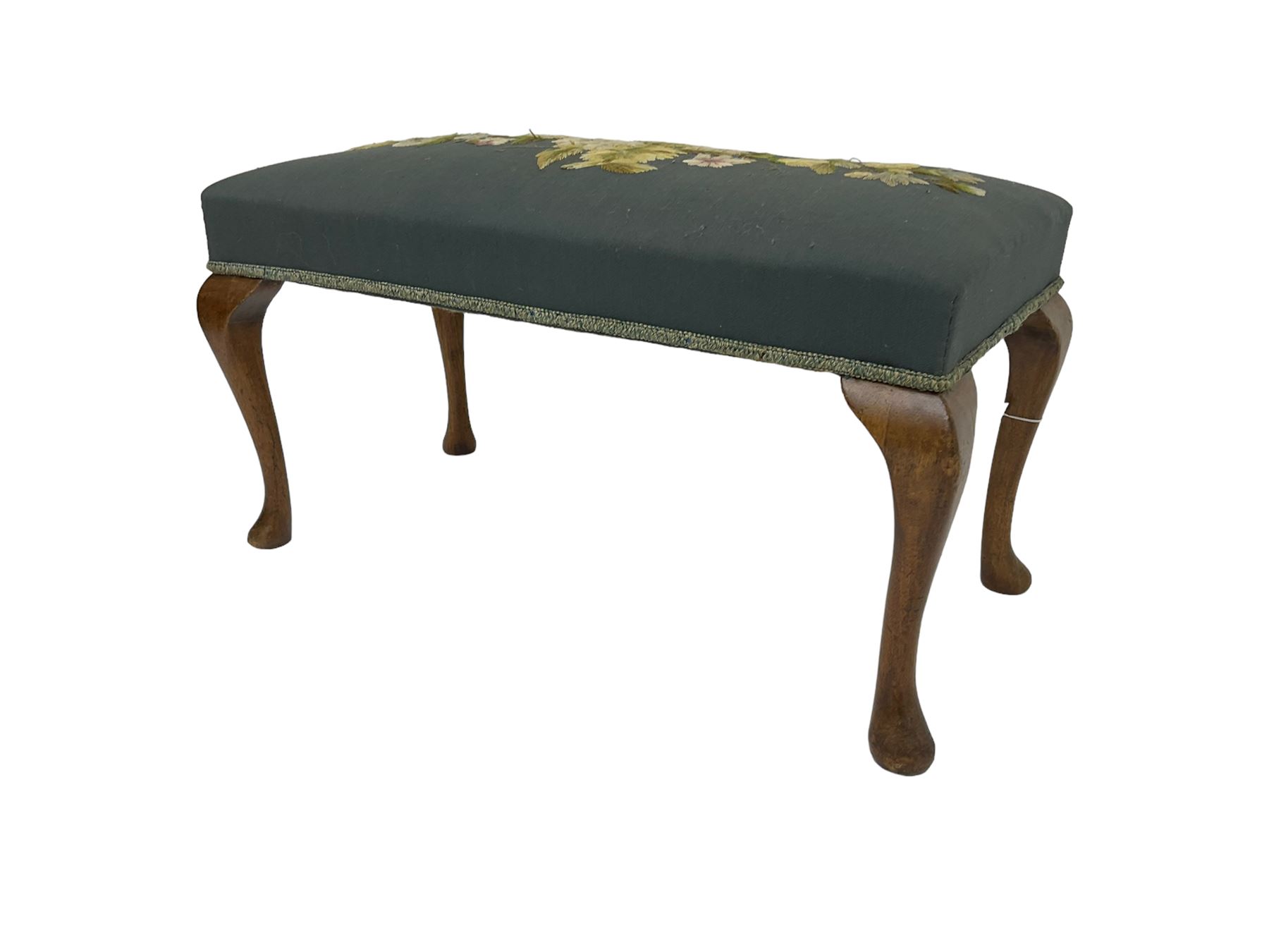 20th century beech rectangular stool - Image 2 of 6