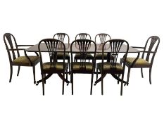 Georgian design mahogany dining table