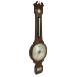 D Luvate of Preston - early Victorian mahogany mercury wheel barometer c1840