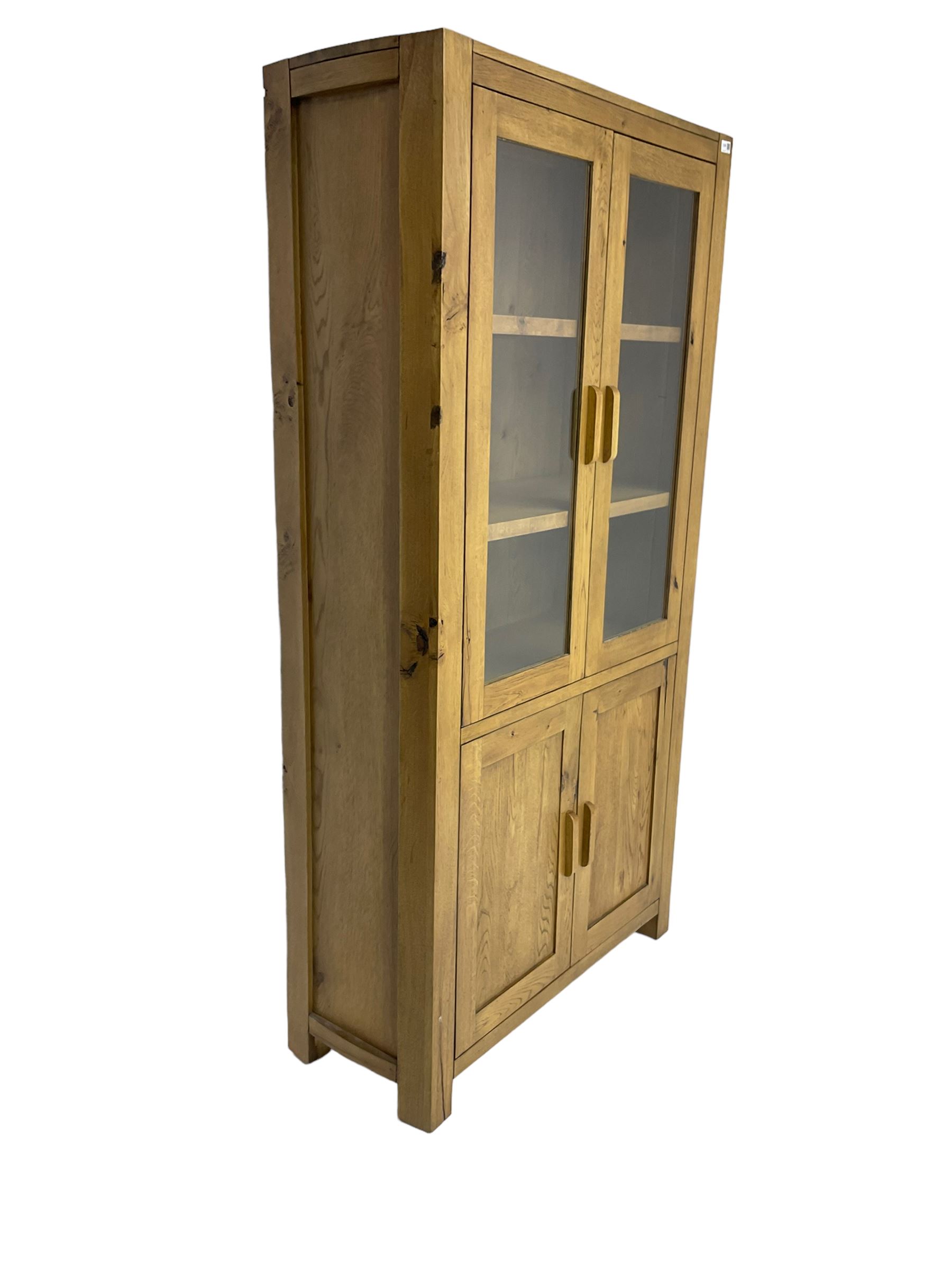 Tall oak cabinet - Image 2 of 5