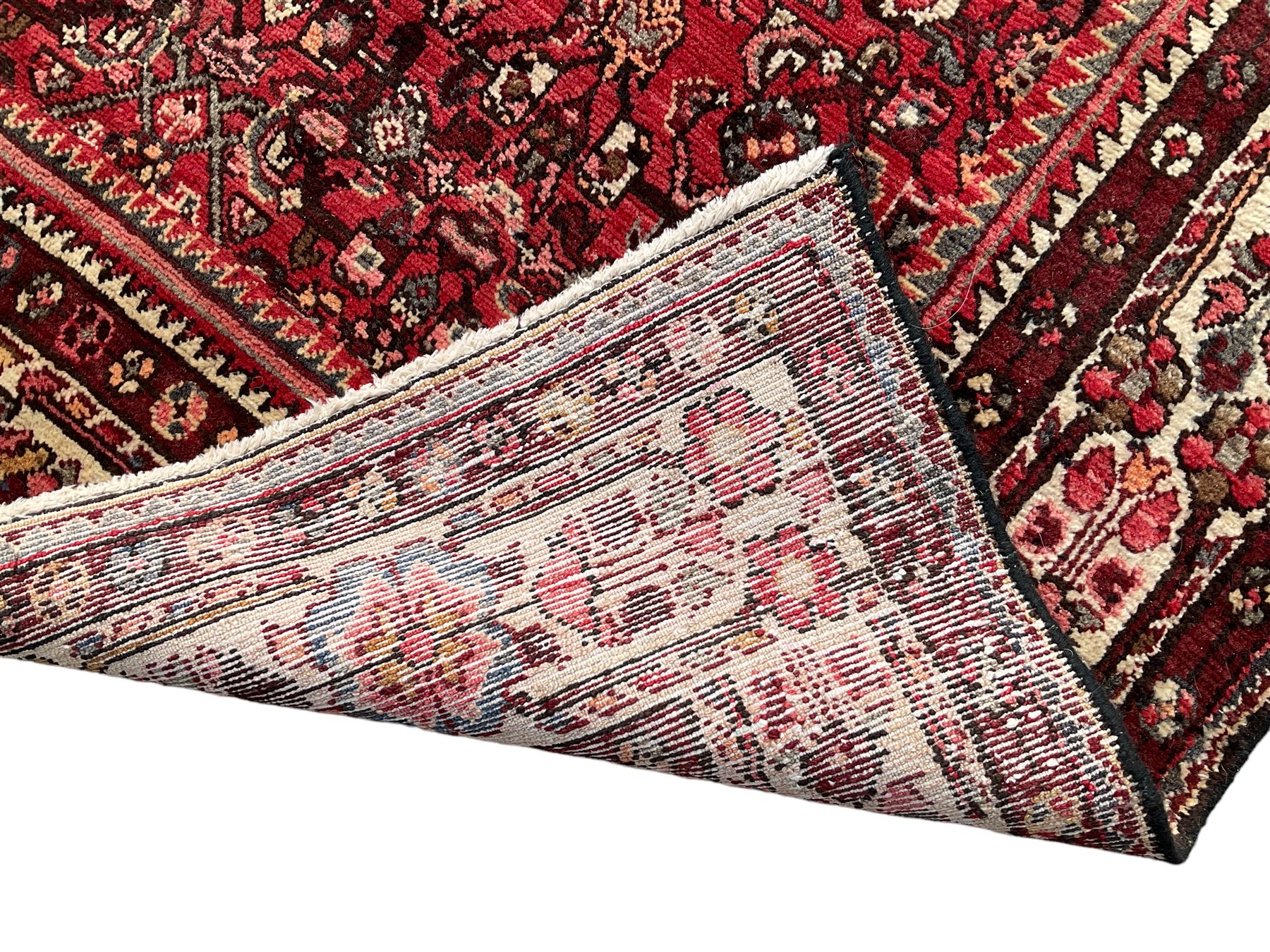 North West Persian Malayer crimson ground carpet - Image 7 of 7