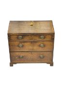 George III oak bureau