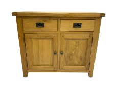 Solid light oak sideboard