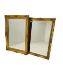 Near pair gilt mirrors