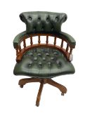 Victorian design captains swivel desk chair