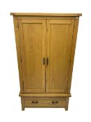 Light oak double wardrobe