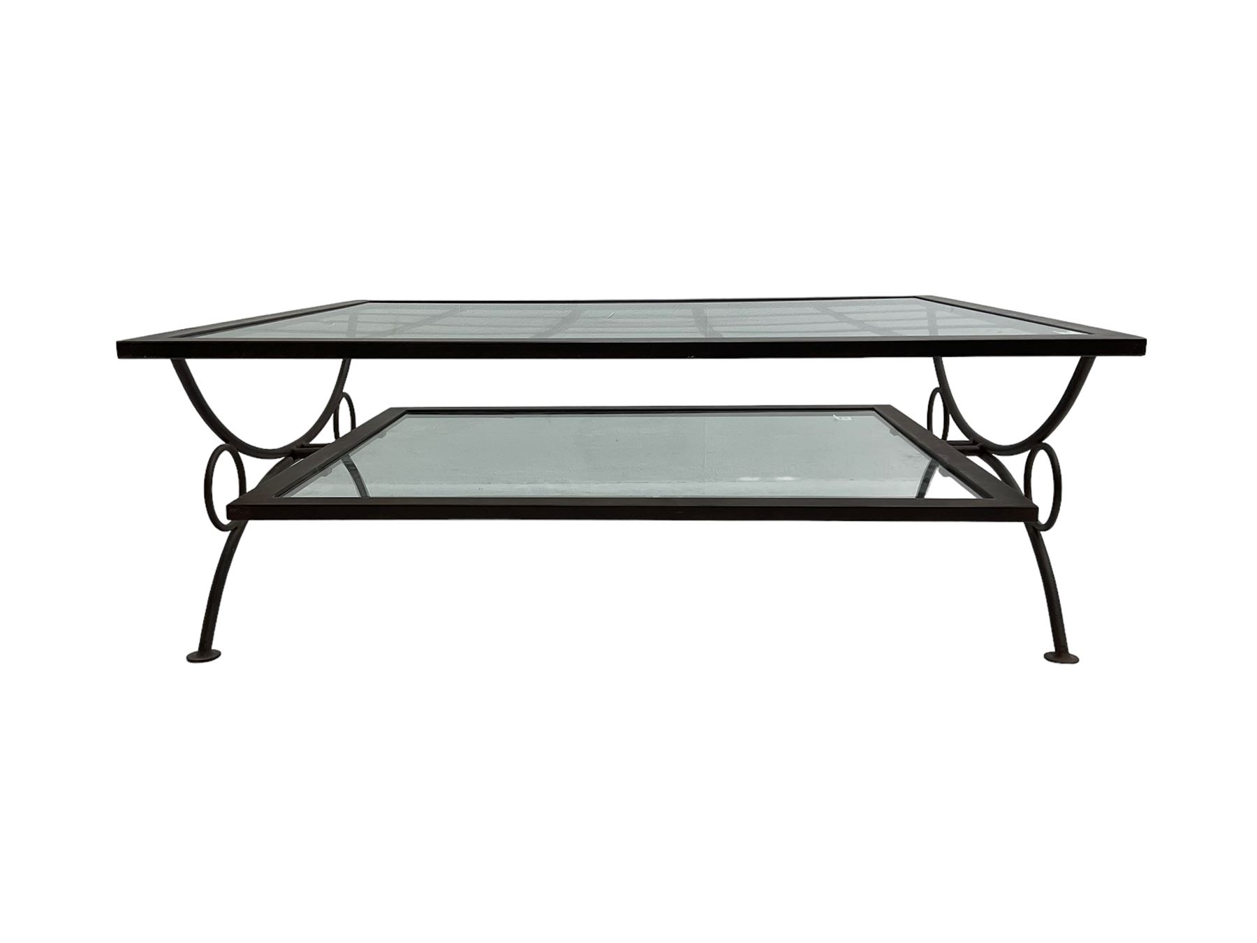 Wrought metal coffee table - Image 6 of 6