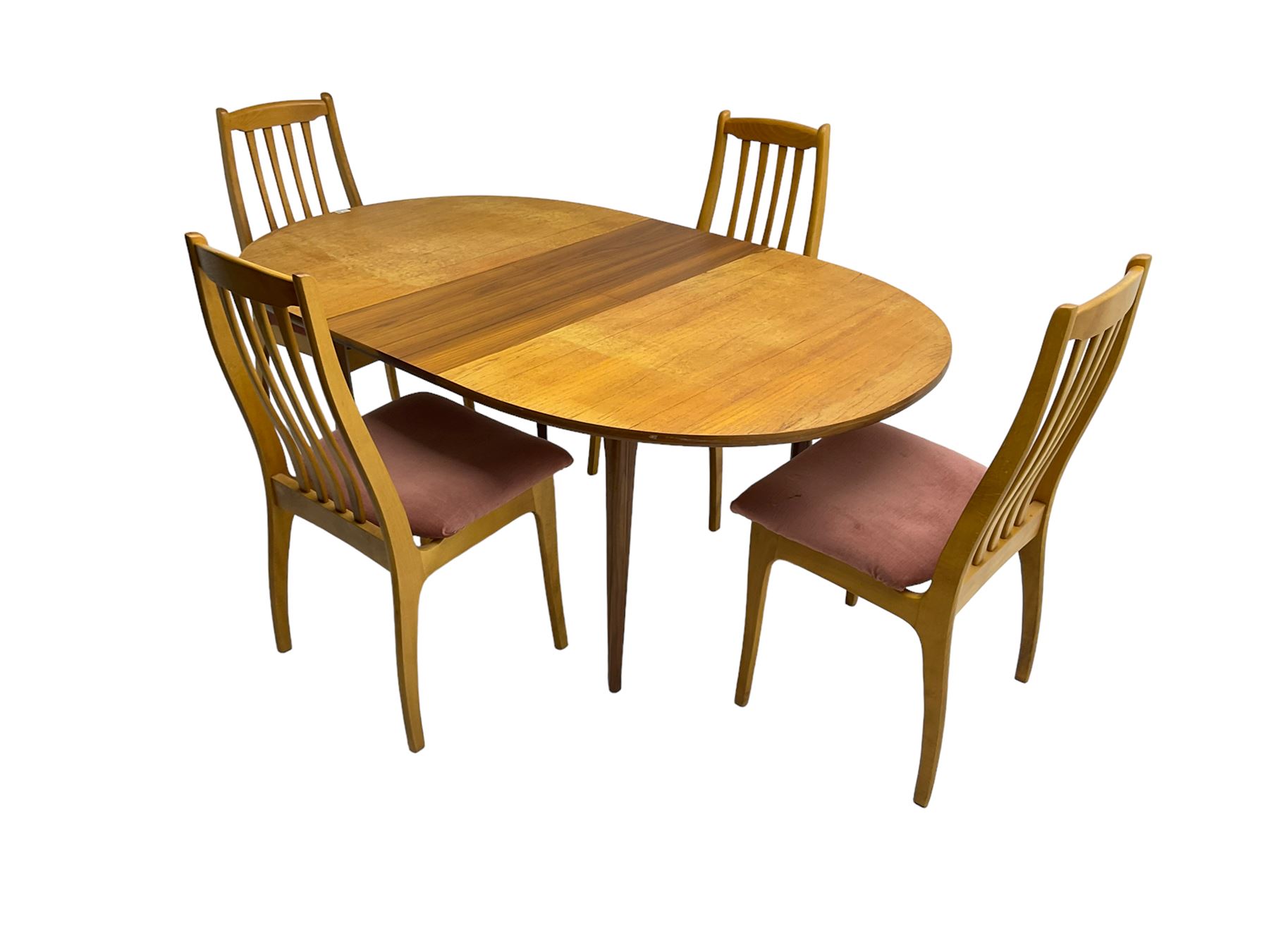 Portwood Furniture - mid-20th century teak extending dining table - Image 3 of 6