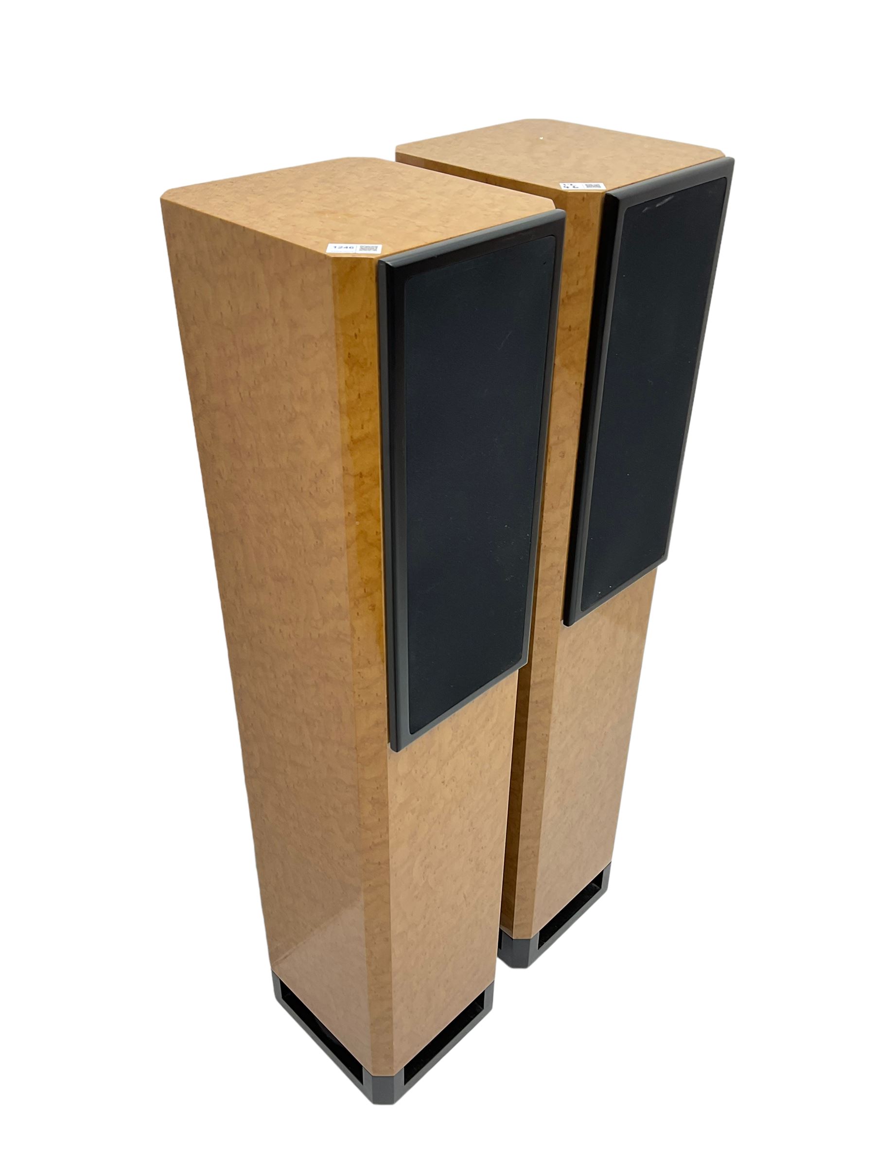 Pair Lake Audio 120W floorstanding speakers in maple finish - Image 6 of 6