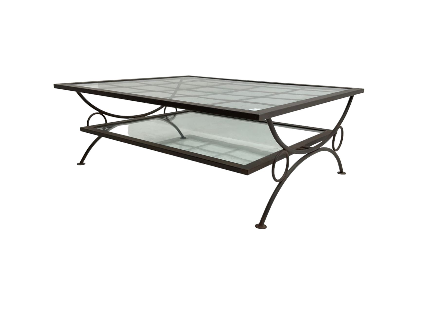 Wrought metal coffee table