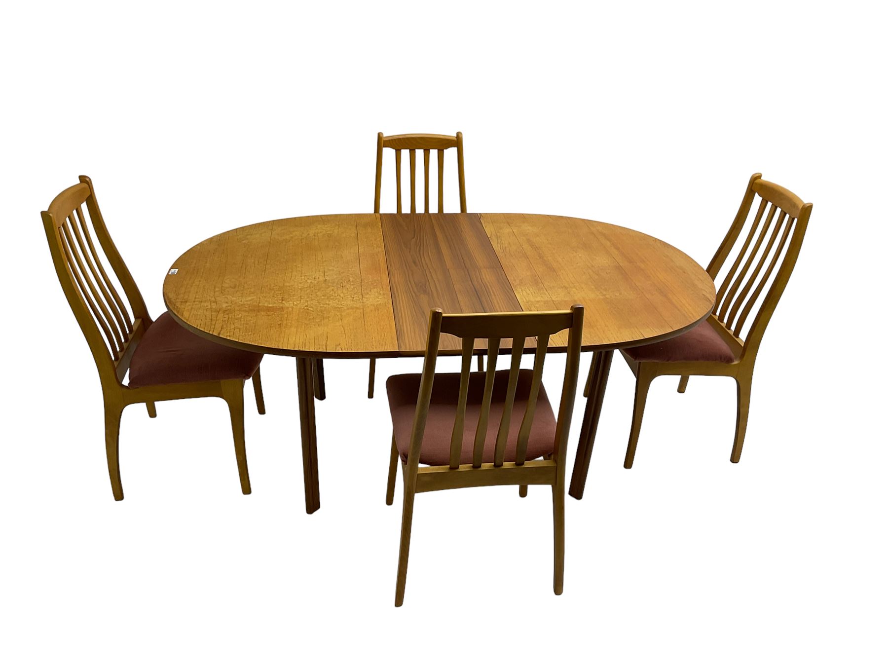 Portwood Furniture - mid-20th century teak extending dining table - Image 4 of 6
