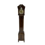 20th century Westminster chiming Grandmother clock - Mahogany case with a three train Elliot movemen