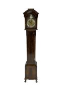 20th century Westminster chiming Grandmother clock - Mahogany case with a three train Elliot movemen