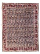 Old Persian Meshed indigo ground carpet