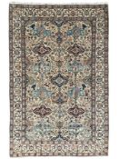 Persian Nain ivory ground rug