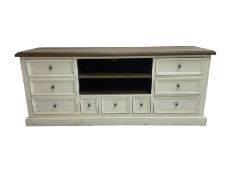 Painted pine media unit