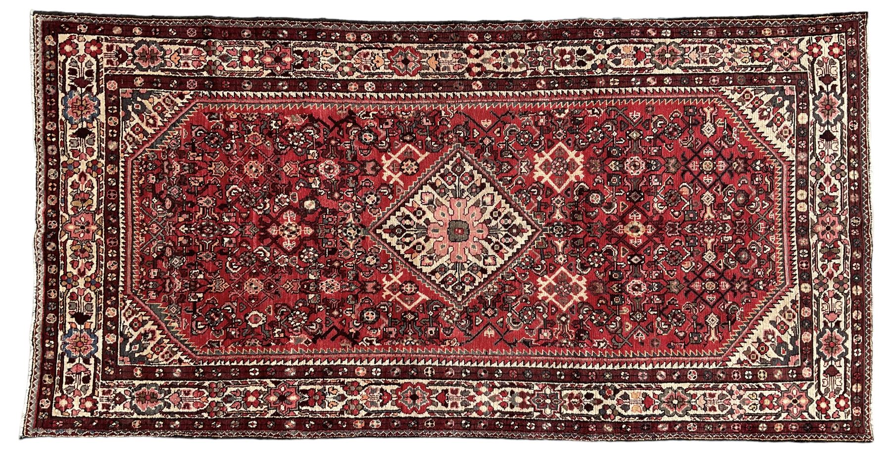 North West Persian Malayer crimson ground carpet - Image 3 of 7