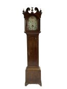 Thomas Wrangles - early 19th-century oak longcase clock with a swans neck pendulum and three brass