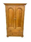 Pine double wardrobe