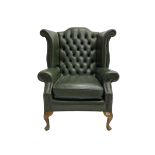 Georgian design wingback armchair