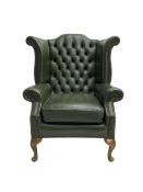 Georgian design wingback armchair