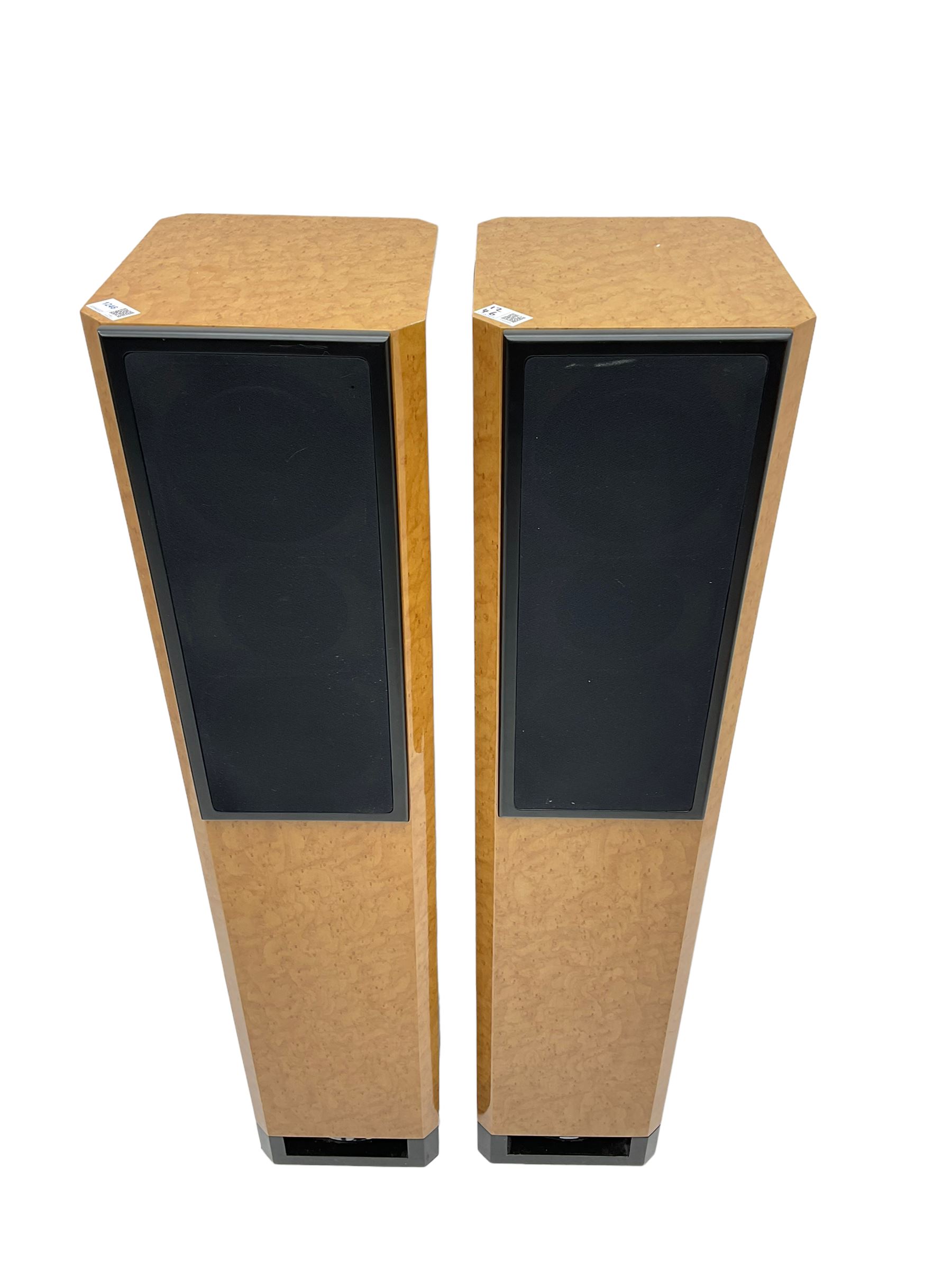 Pair Lake Audio 120W floorstanding speakers in maple finish - Image 2 of 6