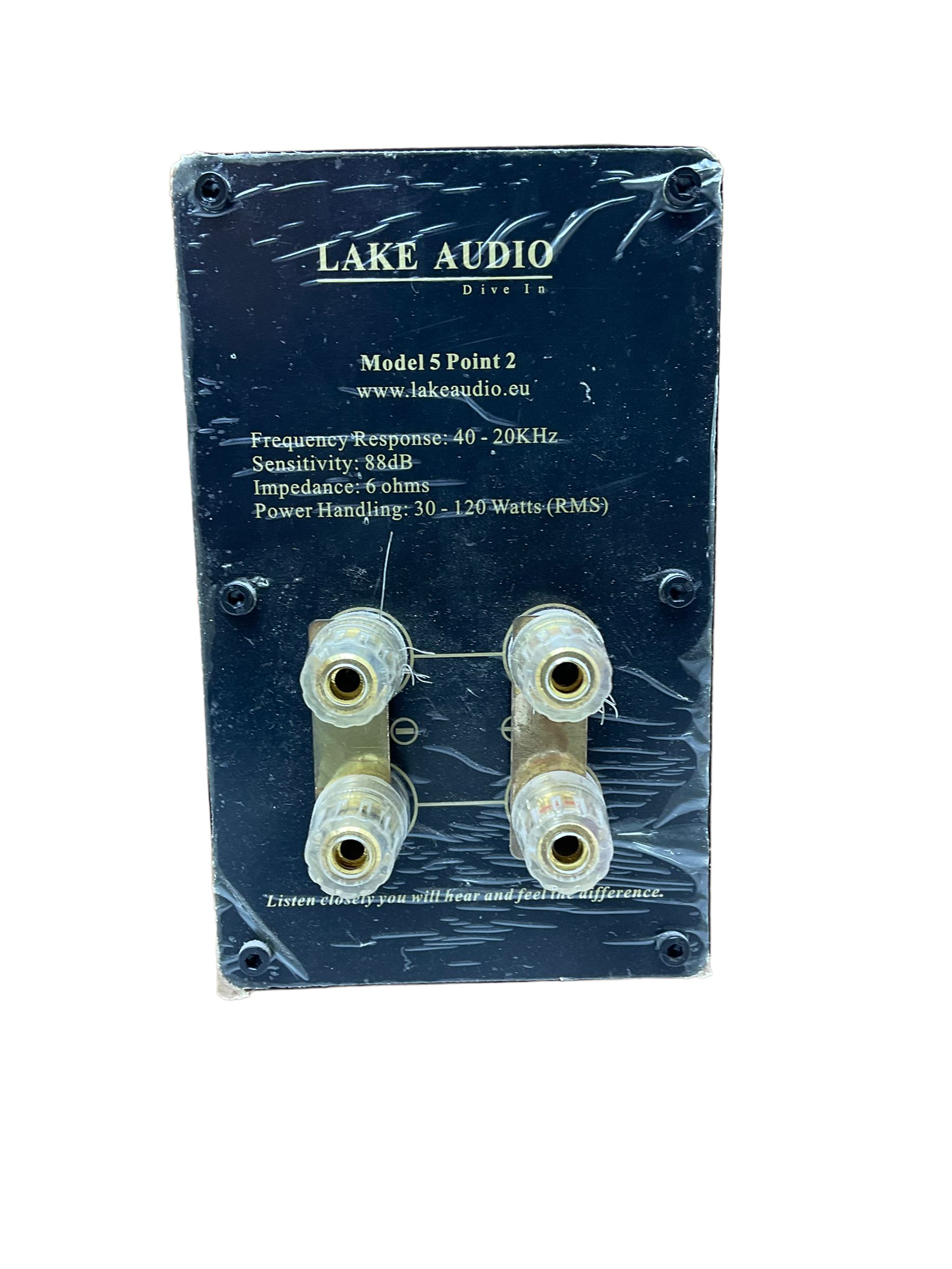 Pair Lake Audio 120W floorstanding speakers in maple finish - Image 4 of 6