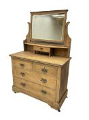 Art and Crafts period oak dressing chest