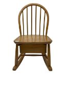 Ercol - Model 325 light elm and beech child's rocking chair