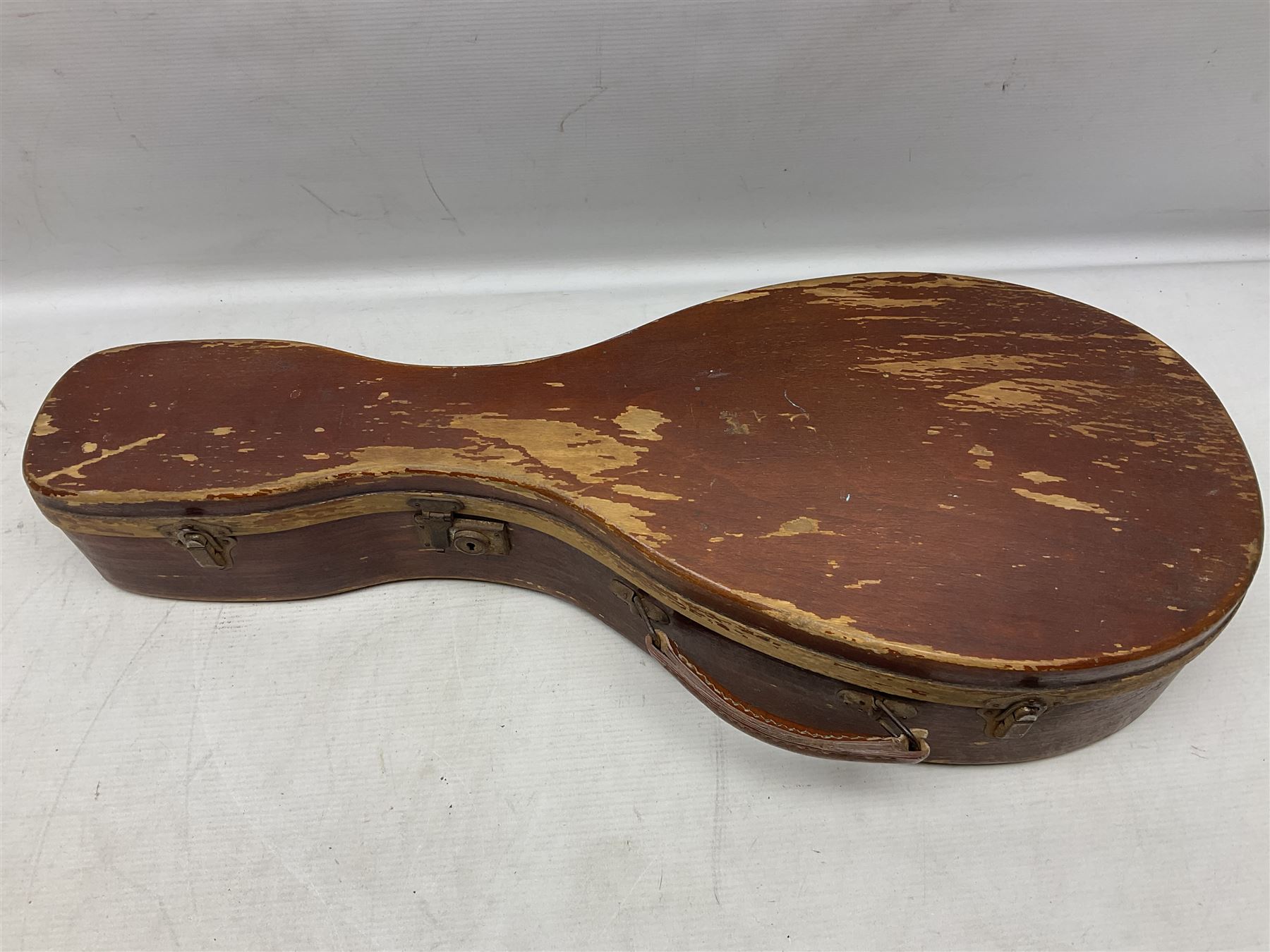 Early 20th century Italian Rafaele Disantino eight-string mandolin with two-piece back and spruce to - Image 14 of 14