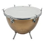 Timpani drum with coppered finish to the bowl