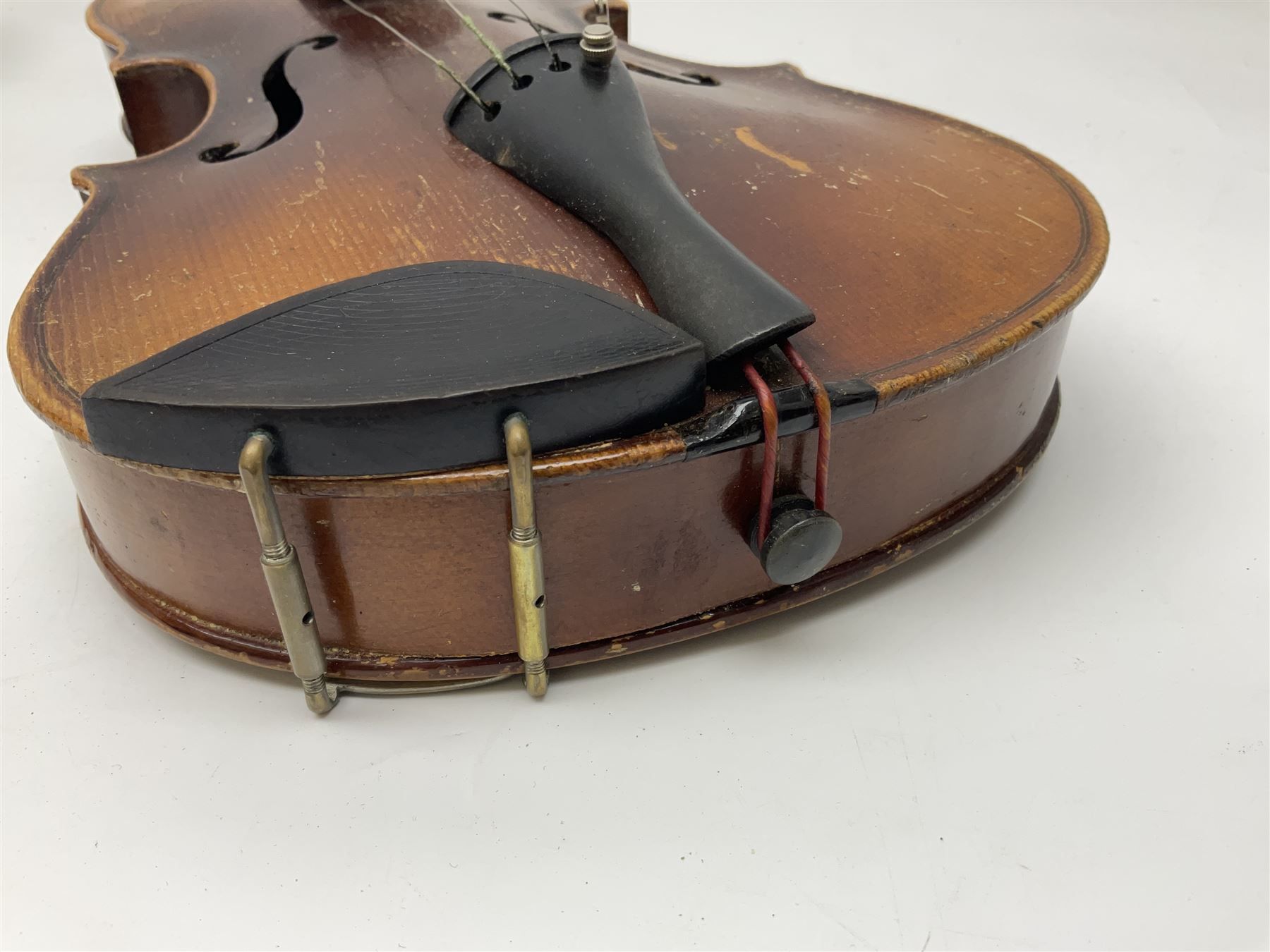 Czechoslovakian violin c1920 with 36cm two-piece maple back and ribs and spruce top - Image 23 of 34