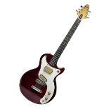Gibson Marauder style six-string electric guitar with cherry coloured body