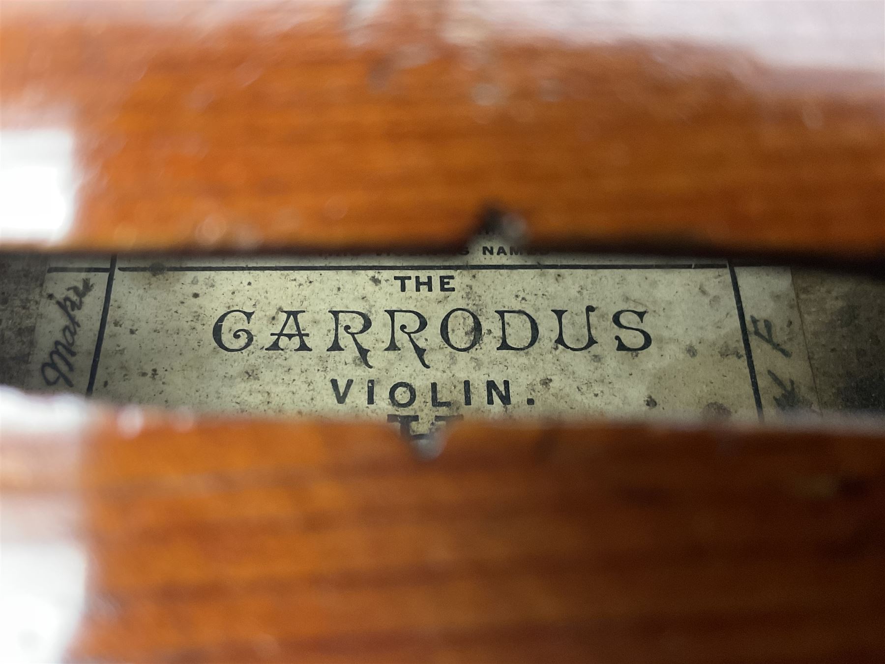 Early 20th century French Mirecourt violin with 35.5cm two-piece maple back and ribs and spruce top; - Image 10 of 22