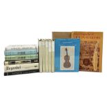 Fourteen books on violins and violin makers including Henley William: Universal Dictionary of Violin